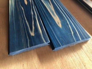 Dyeing flooring, panel